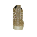 Mens High Top Shoes By FIESSO AURELIO GARCIA ,Spikes Rhine stones 2409 Gold - J.Valintin Men's Wear Legend - 95029