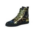 Mens High Top Shoes FIESSO by AURELIO GARCIA Chain Medusa Celebrity 2421 Black - J.Valintin Men's Wear Legend - 95103
