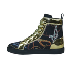 Mens High Top Shoes FIESSO by AURELIO GARCIA Chain Medusa Celebrity 2421 Black - J.Valintin Men's Wear Legend - 95103
