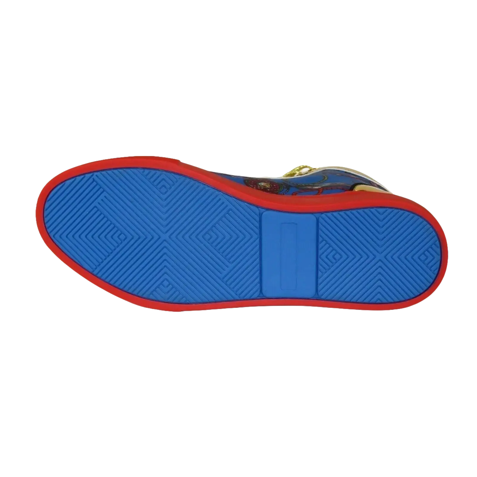 Mens High Top Shoes FIESSO by AURELIO GARCIA Chain Medusa Celebrity 2421 Blue - J.Valintin Men's Wear Legend - 95091