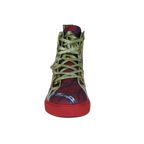 Mens High Top Shoes FIESSO by AURELIO GARCIA Chain Medusa Celebrity 2421 Red - J.Valintin Men's Wear Legend - 95085