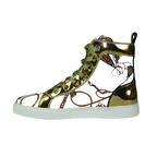 Mens High Top Shoes FIESSO by AURELIO GARCIA Chain Medusa Celebrity 2421 White - J.Valintin Men's Wear Legend - 95109