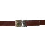 Men's Leather Belt lock - in Buckle adjustable size by Brand Q 6000 Cognac - J.Valintin Men's Wear Legend - 6000