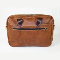 Mens Leather Hand Bag Laptop Notebook Holder Office Business Briefcase #bag1 Tan - J.Valintin Men's Wear Legend - 120000