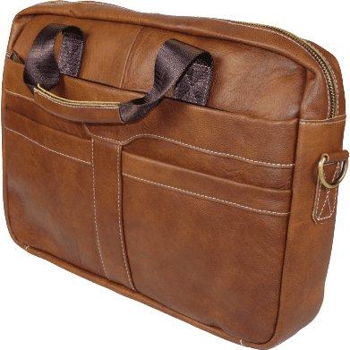 Mens Leather Hand Bag Laptop Notebook Holder Office Business Briefcase #bag1 Tan - J.Valintin Men's Wear Legend - 120000