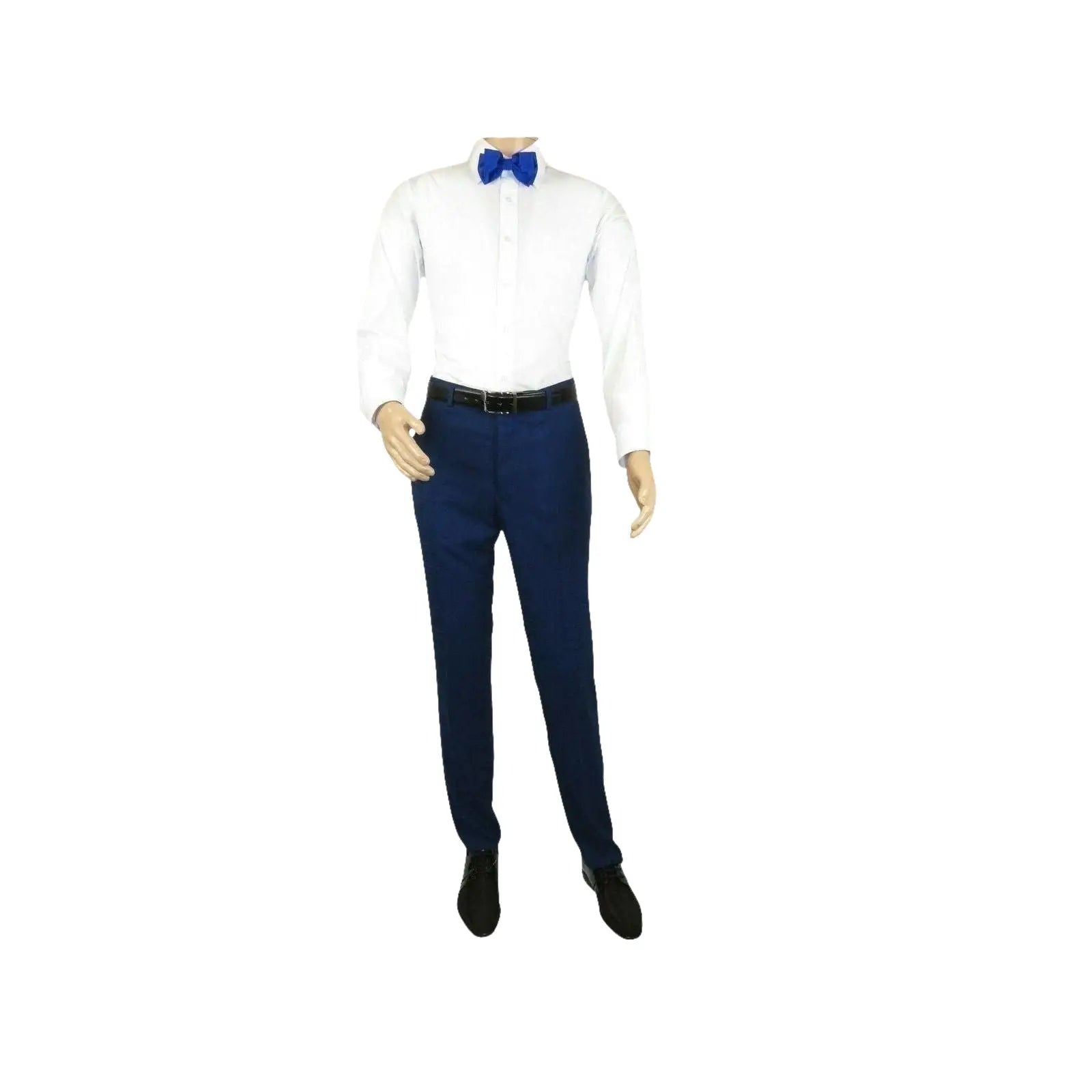 Men's Light Wool Statement Tuxedo Vested Formal Wedding Stage Suit Alberto Blue - J.Valintin Men's Wear Legend - 31837
