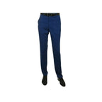 Men's Light Wool Statement Tuxedo Vested Formal Wedding Stage Suit Alberto Blue - J.Valintin Men's Wear Legend - 31837