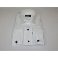 Men's Makrom Turkey Formal Tuxedo Shirt Cotton Lay - down 5676 - 420 White - J.Valintin Men's Wear Legend - 74223