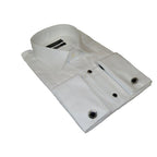 Men's Makrom Turkey Formal Tuxedo Shirt Cotton Lay - down 5676 - 420 White - J.Valintin Men's Wear Legend - 74223