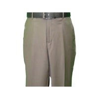 Men's Mantoni Flat Front Pants All Wool Super 140's Classic Fit 40901 Taupe - J.Valintin Men's Wear Legend - 10388