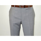 Mens Mantoni Flat Front Pants All Wool Super 140's Classic Fit 46306 - 2 Gray - J.Valintin Men's Wear Legend - 19267