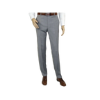 Mens Mantoni Flat Front Pants All Wool Super 140's Classic Fit 46306 - 2 Gray - J.Valintin Men's Wear Legend - 19267