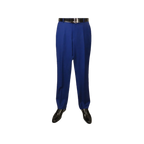 Mens Mantoni Flat Front Trousers Wool Super 140s Classic Fit 40901 French Blue - J.Valintin Men's Wear Legend - 2662