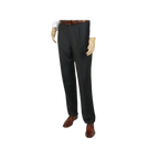 Men's MANTONI Pleated Pants 100% Wool Super 140's Classic Fit 46306 - 3 Charcoal - J.Valintin Men's Wear Legend - 8308