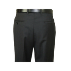 Men's MANTONI Pleated Pants 100% Wool Super 140's Classic Fit 46306 - 3 Charcoal - J.Valintin Men's Wear Legend - 8308