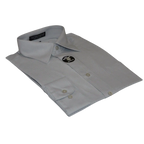 Mens Milani dress shirt soft cotton Blend easy wash business long sleeves Gray - J.Valintin Men's Wear Legend - 17419