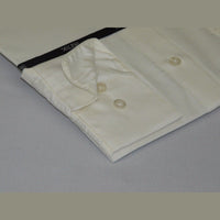 Mens Milani dress shirt soft cotton Blend easy wash business long sleeves Ivory - J.Valintin Men's Wear Legend - 7548