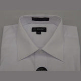 Mens Milani dress shirt soft cotton Blend easy wash business long sleeves white - J.Valintin Men's Wear Legend - 1353