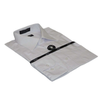 Mens Milani dress shirt soft cotton Blend easy wash business long sleeves white - J.Valintin Men's Wear Legend - 1353