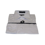 Mens Milani dress shirt soft cotton Blend easy wash business long sleeves white - J.Valintin Men's Wear Legend - 1353