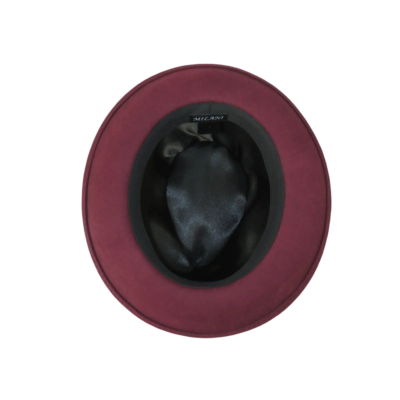 Men's Milani Wool Fedora Hat Soft Crushable Lined FD219 Burgundy - J.Valintin Men's Wear Legend - FD219 - Burgundy - S