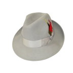 Men's Milani Wool Fedora Hat Soft Crushable Lined FD219 Light Gray - J.Valintin Men's Wear Legend - FD219 - Lt gray - S