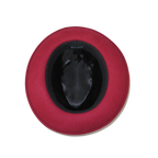 Men's Milani Wool Fedora Hat Soft Crushable Lined FD219 Red Wine - J.Valintin Men's Wear Legend - FD219 - Red - S