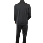 Men's Monte Carlo Turkey Jogging Suit 2pc Jump Set Stretchable 95164 Black - J.Valintin Men's Wear Legend - 95164 - Black - M