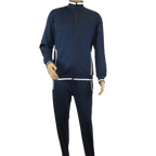 Men's Monte Carlo Turkey Jogging Suit 2pc Jump Set Stretchable 95209 Navy Blue - J.Valintin Men's Wear Legend - 95209 - Navy - M