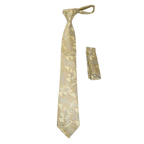 Mens Narrow Tie/Hankie Set Microfiber Silky Vito Rofolo by J.Valintin VTR - 74 - J.Valintin Men's Wear Legend - VTR - 74