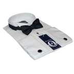 Mens Oscar Banks Turkish Formal Tuxedo Shirt Cotton Wing Tip Bow tie 5504 White - J.Valintin Men's Wear Legend - 67895