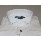 Mens Oscar Banks Turkish Formal Tuxedo Shirt Cotton Wing Tip Bow tie 5504 White - J.Valintin Men's Wear Legend - 67895