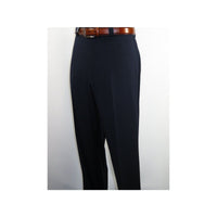 Men's Pants G. Manzoni None Wrinkle Soft Wool Super 120's 053 Navy Made in Italy - J.Valintin Men's Wear Legend - 8659