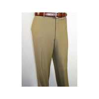 Men's Pants G.Manzoni None Wrinkle Wool Super 120's #NLP26 Camel Made in Italy - J.Valintin Men's Wear Legend - 17353