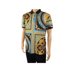 Mens PLATINI Sports Polo Shirt With Rhine Stones Fancy Medallion DPP8241 Black - J.Valintin Men's Wear Legend - 71751