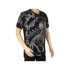Mens PLATINI Sports Shirt With Rhine Stones Lion Chain STT8022 Black Lion - J.Valintin Men's Wear Legend - 92050