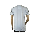 Mens PLATINI Sports Shirt With Rhine Stones Lion Chain STT8023 White - J.Valintin Men's Wear Legend - 92035