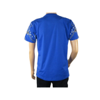 Mens PLATINI Sports Shirt With Rhine Stones Lion Chain STT8025 Royal Blue - J.Valintin Men's Wear Legend - 92055