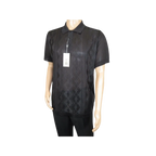 Mens Polo Shirt Slinky Sheer Short Sleeves Soft Touch by Stacy Adams 57007 black - J.Valintin Men's Wear Legend - 100070