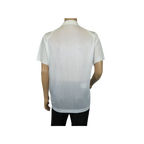 Mens Polo Shirt Slinky Sheer Short Sleeves Soft Touch by Stacy Adams 57007 White - J.Valintin Men's Wear Legend - 100060