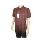 Mens Polo Shirt Slinky Sheer Short Sleeves Soft Touch Stacy Adams 57006 Brown - J.Valintin Men's Wear Legend - 100041