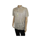 Mens Polo Shirt Slinky Sheer Short Sleeves Soft Touch Stacy Adams 57006 Taupe - J.Valintin Men's Wear Legend - 100031