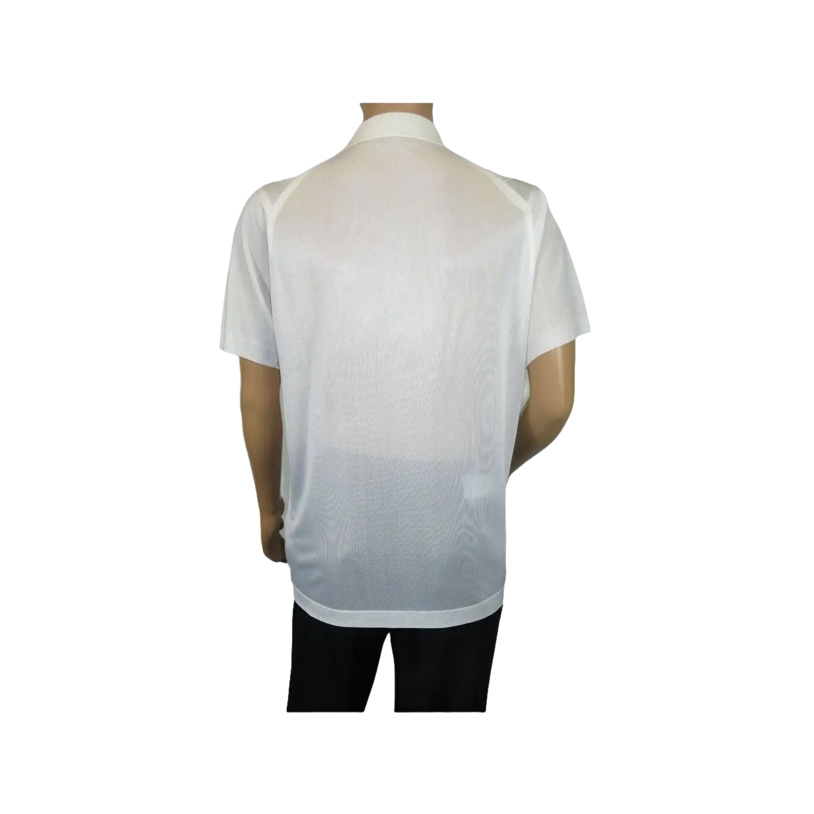Mens Polo Shirt Slinky Sheer Short Sleeves Soft Touch Stacy Adams 57006 White - J.Valintin Men's Wear Legend - 100026