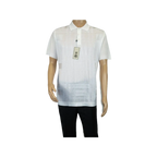Mens Polo Shirt Slinky Sheer Short Sleeves Soft Touch Stacy Adams 57006 White - J.Valintin Men's Wear Legend - 100026