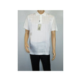 Mens Polo Shirt Slinky Sheer Short Sleeves Soft Touch Stacy Adams 57006 White - J.Valintin Men's Wear Legend - 100026