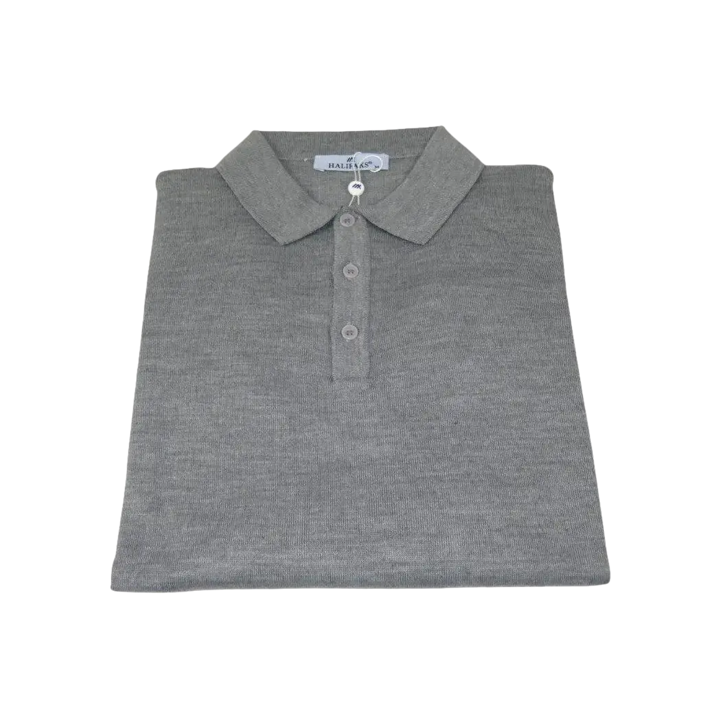 Mens PRINCELY Merinos Wool Sweater Knits Light Weight Polo 1011 - 40 Gun Metal - J.Valintin Men's Wear Legend - 1011 - 40 Gun - M