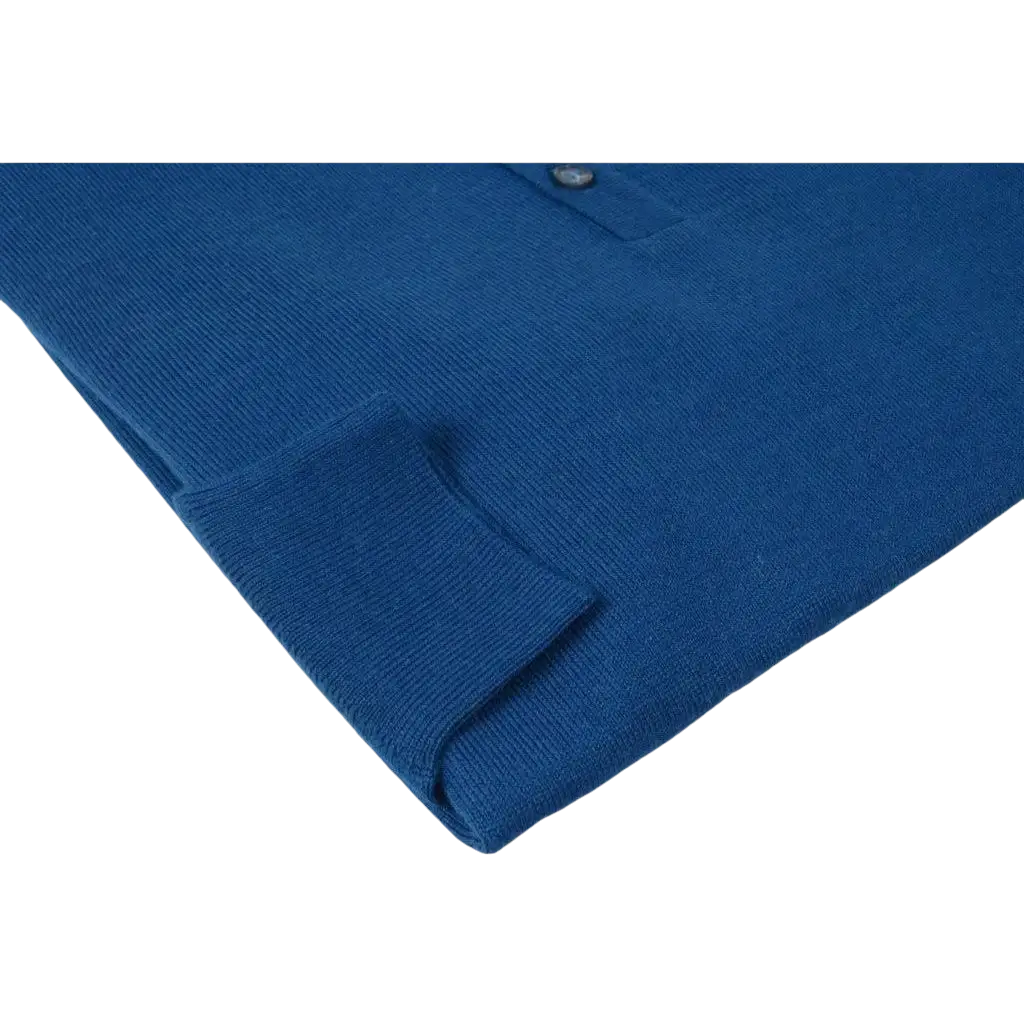 Mens PRINCELY Merinos Wool Sweater Knits Light Weight Polo 1011 - 40 Teal Blue - J.Valintin Men's Wear Legend - 1011 - 40 Teal Blue - M