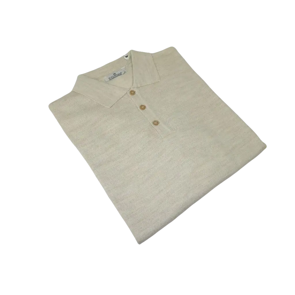 Mens PRINCELY Soft Merinos Wool Sweater Knits Light Weight Polo 1011 - 40 Lt Beige - J.Valintin Men's Wear Legend - 1011 - 40 Lt Beige - M