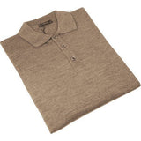 Mens PRINCELY Soft Merinos Wool Sweater Knits Light Weight Polo 1011 - 40 Taupe - J.Valintin Men's Wear Legend - 96602