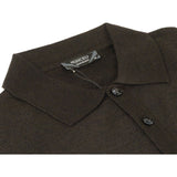 Mens PRINCELY Soft Merinos Wool Sweater Knits Lightweight Polo 1011 - 40 Brown - J.Valintin Men's Wear Legend - 96638